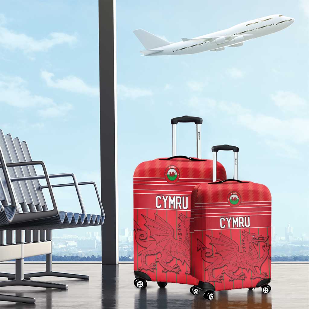 World Football 2026 Wales Luggage Cover Cymru Together Stronger - Wonder Print Shop