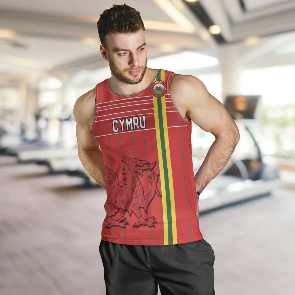 Custom World Football 2026 Wales Men Tank Top Cymru Together Stronger - Wonder Print Shop