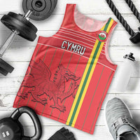 Custom World Football 2026 Wales Men Tank Top Cymru Together Stronger - Wonder Print Shop
