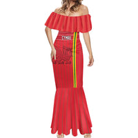 Custom World Football 2026 Wales Mermaid Dress Cymru Together Stronger - Wonder Print Shop