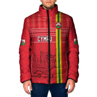 Custom World Football 2026 Wales Padded Jacket Cymru Together Stronger - Wonder Print Shop