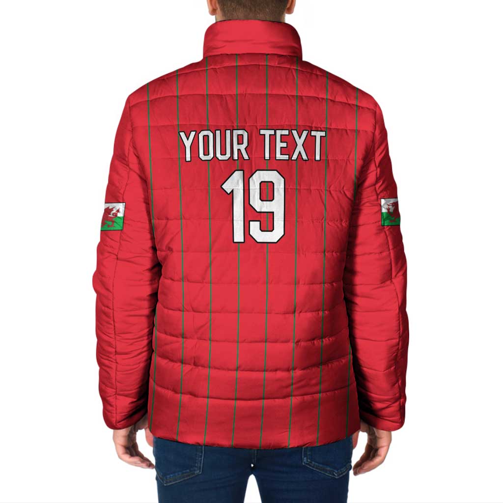 Custom World Football 2026 Wales Padded Jacket Cymru Together Stronger - Wonder Print Shop