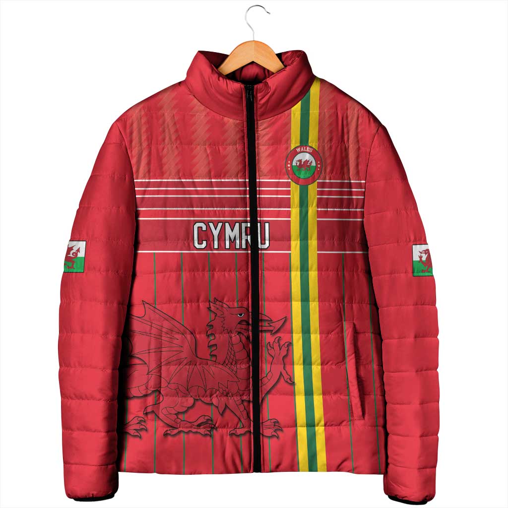 Custom World Football 2026 Wales Padded Jacket Cymru Together Stronger - Wonder Print Shop