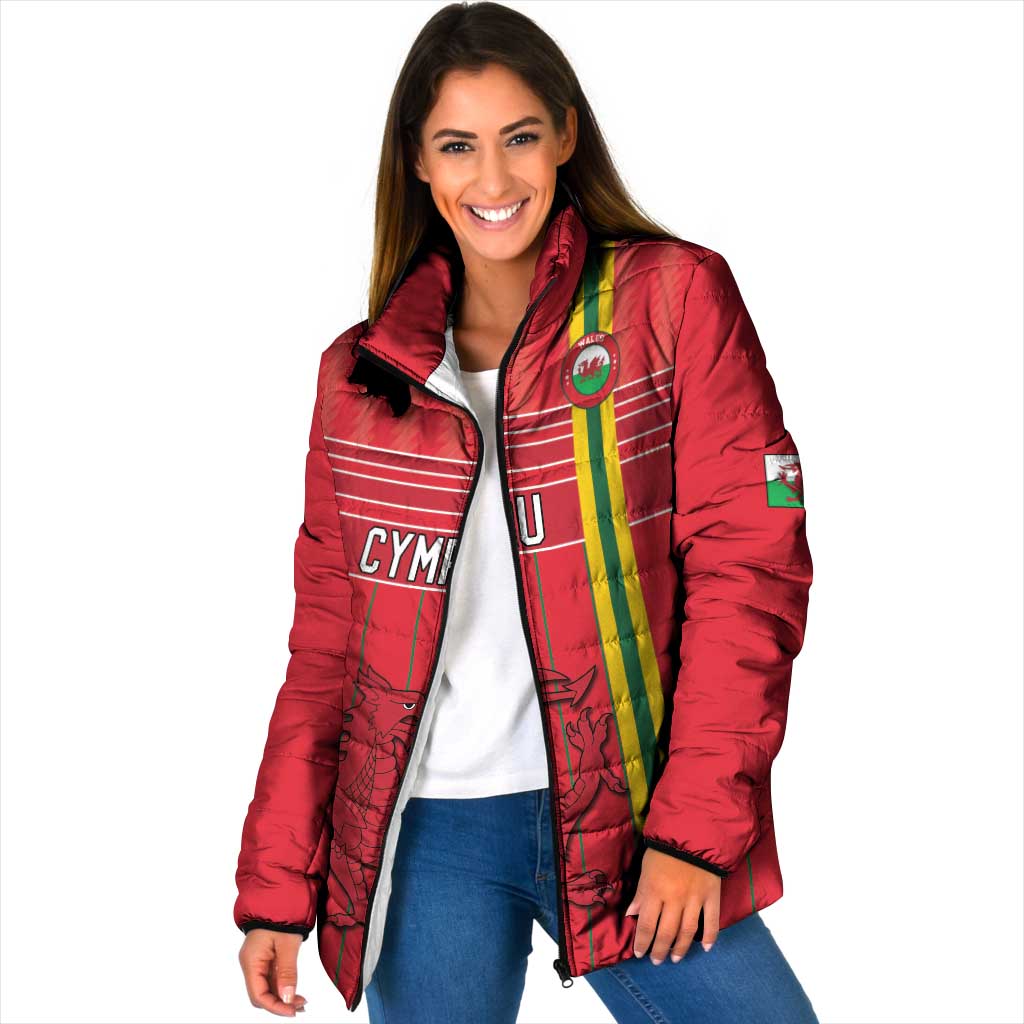 Custom World Football 2026 Wales Padded Jacket Cymru Together Stronger - Wonder Print Shop