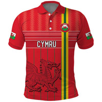 Custom World Football 2026 Wales Polo Shirt Cymru Together Stronger - Wonder Print Shop