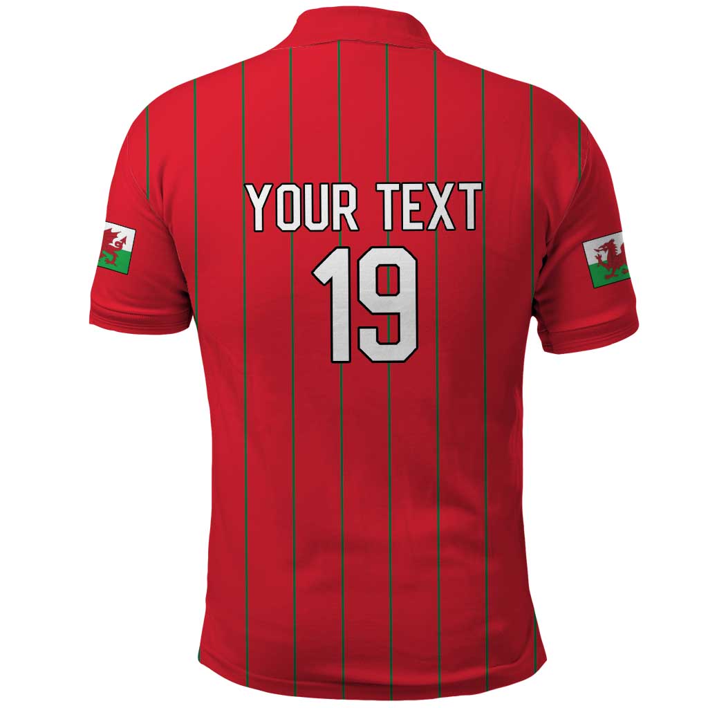 Custom World Football 2026 Wales Polo Shirt Cymru Together Stronger - Wonder Print Shop