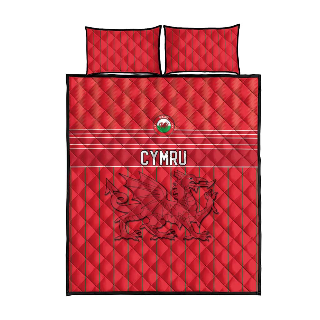 World Football 2026 Wales Quilt Bed Set Cymru Together Stronger - Wonder Print Shop