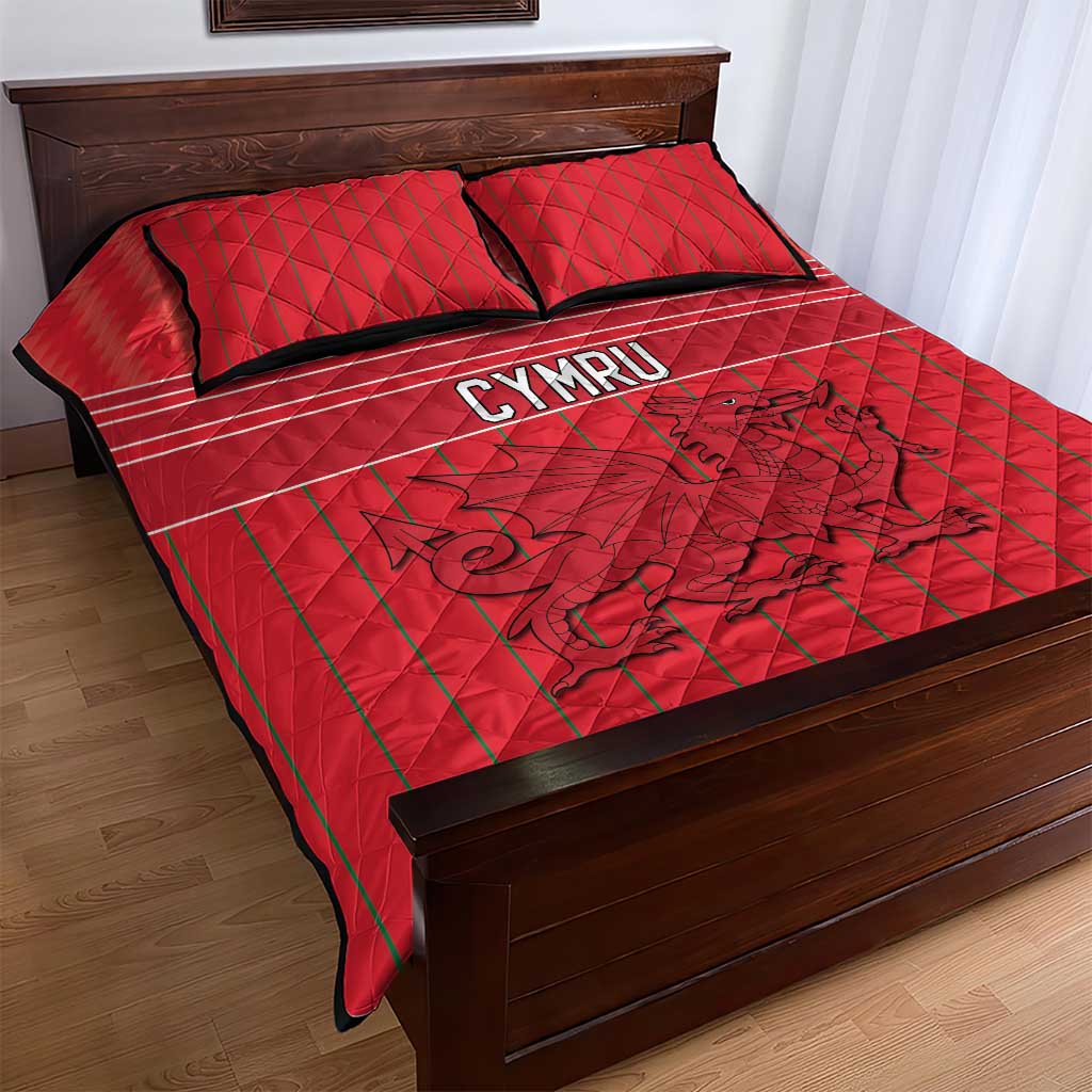 World Football 2026 Wales Quilt Bed Set Cymru Together Stronger - Wonder Print Shop