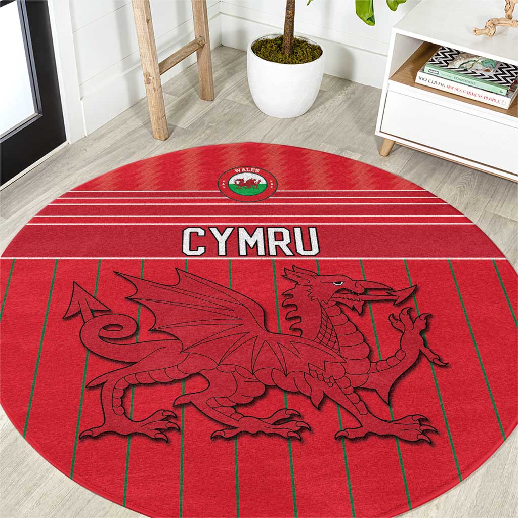 World Football 2026 Wales Round Carpet Cymru Together Stronger - Wonder Print Shop