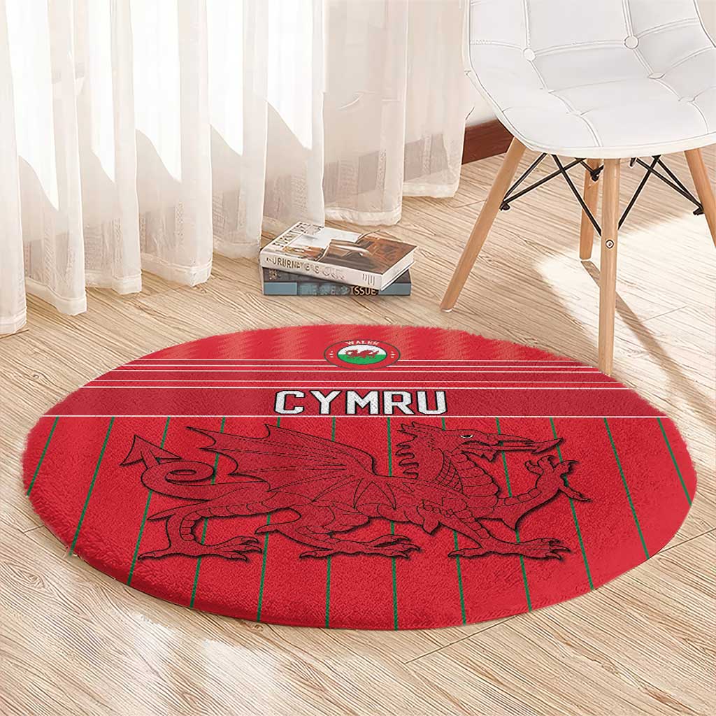 World Football 2026 Wales Round Carpet Cymru Together Stronger - Wonder Print Shop