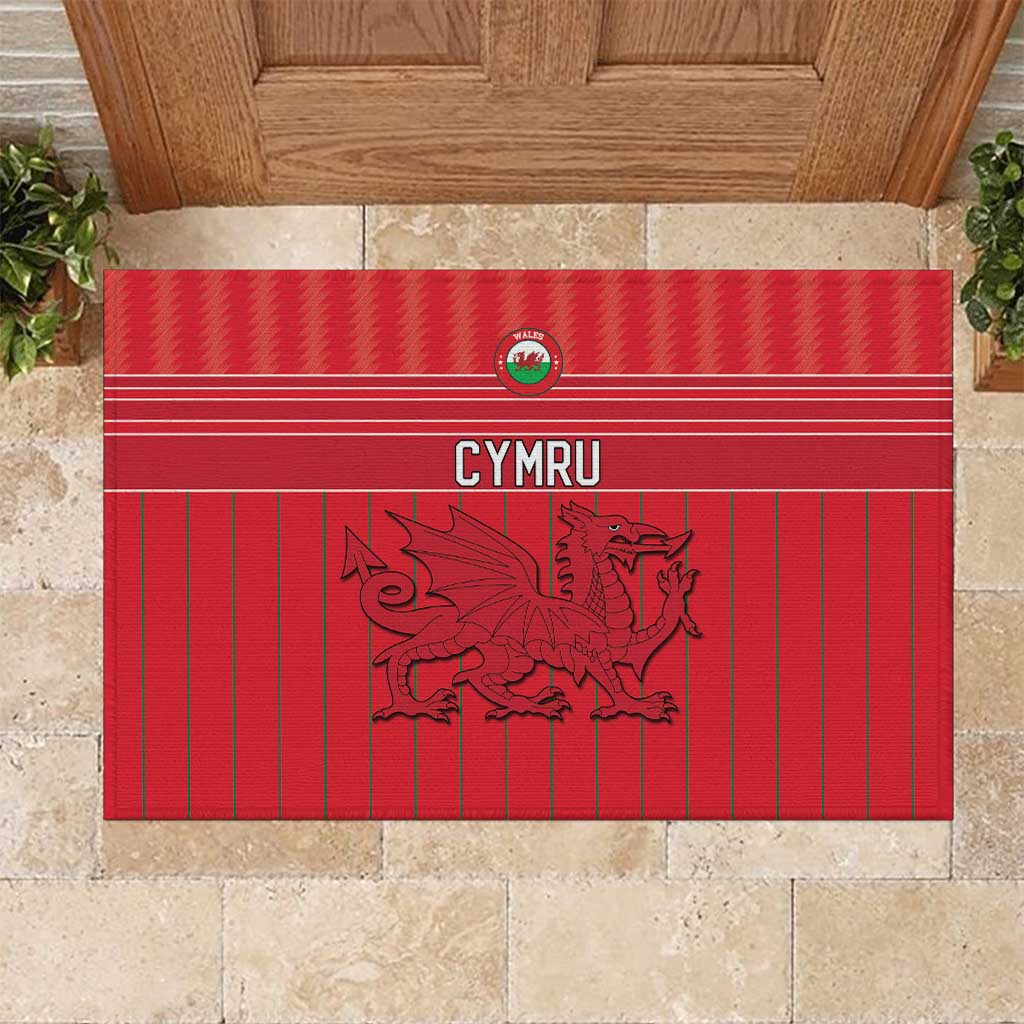 World Football 2026 Wales Rubber Doormat Cymru Together Stronger - Wonder Print Shop