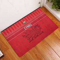 World Football 2026 Wales Rubber Doormat Cymru Together Stronger - Wonder Print Shop