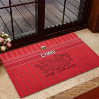 World Football 2026 Wales Rubber Doormat Cymru Together Stronger - Wonder Print Shop