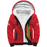 Custom World Football 2026 Wales Sherpa Hoodie Cymru Together Stronger - Wonder Print Shop