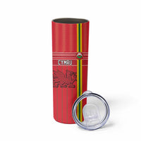 Custom World Football 2026 Wales Skinny Tumbler Cymru Together Stronger - Wonder Print Shop
