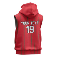 Custom World Football 2026 Wales Sleeveless Hoodie Cymru Together Stronger - Wonder Print Shop