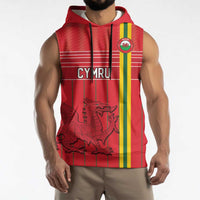 Custom World Football 2026 Wales Sleeveless Hoodie Cymru Together Stronger - Wonder Print Shop