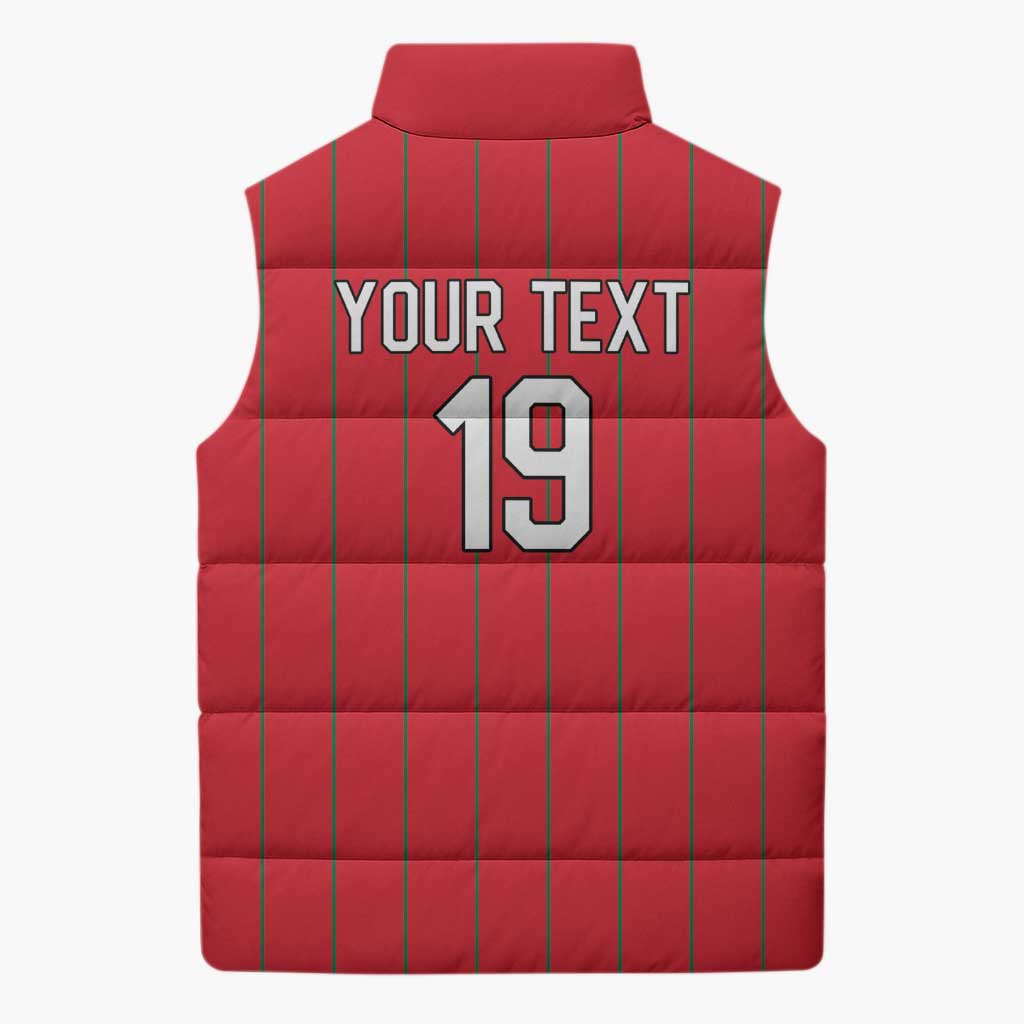 Custom World Football 2026 Wales Sleeveless Puffer Jacket Cymru Together Stronger - Wonder Print Shop