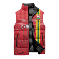 Custom World Football 2026 Wales Sleeveless Puffer Jacket Cymru Together Stronger - Wonder Print Shop