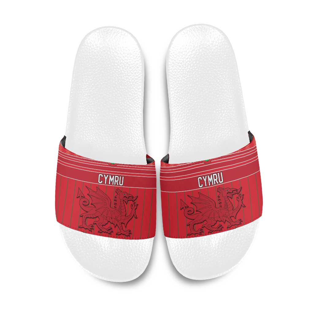 World Football 2026 Wales Slide Sandals Cymru Together Stronger - Wonder Print Shop