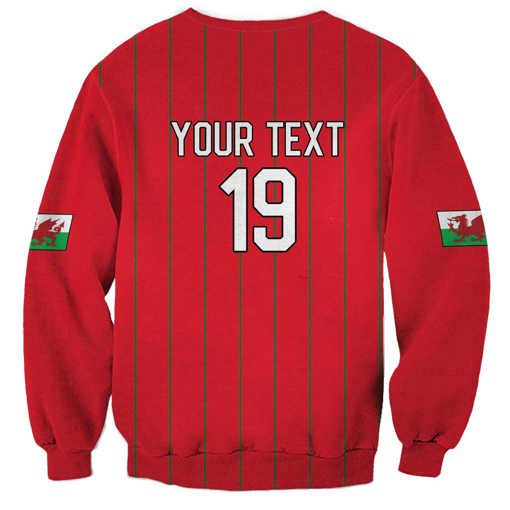 Custom World Football 2026 Wales Sweatshirt Cymru Together Stronger - Wonder Print Shop