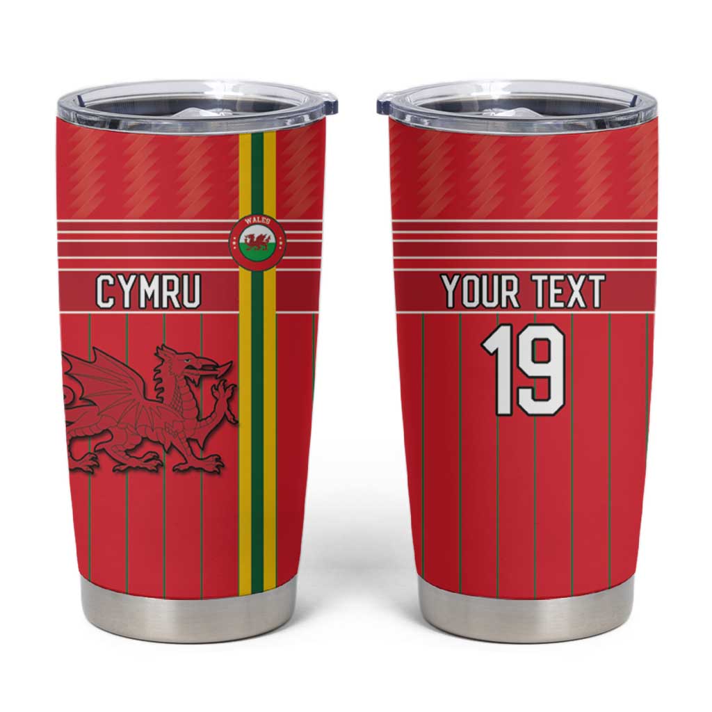 Custom World Football 2026 Wales Tumbler Cup Cymru Together Stronger - Wonder Print Shop