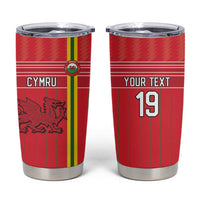 Custom World Football 2026 Wales Tumbler Cup Cymru Together Stronger - Wonder Print Shop
