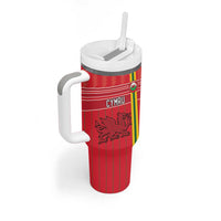 Custom World Football 2026 Wales Tumbler With Handle Cymru Together Stronger - Wonder Print Shop