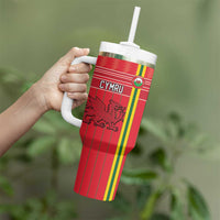 Custom World Football 2026 Wales Tumbler With Handle Cymru Together Stronger - Wonder Print Shop