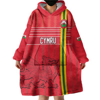 Custom World Football 2026 Wales Wearable Blanket Hoodie Cymru Together Stronger - Wonder Print Shop