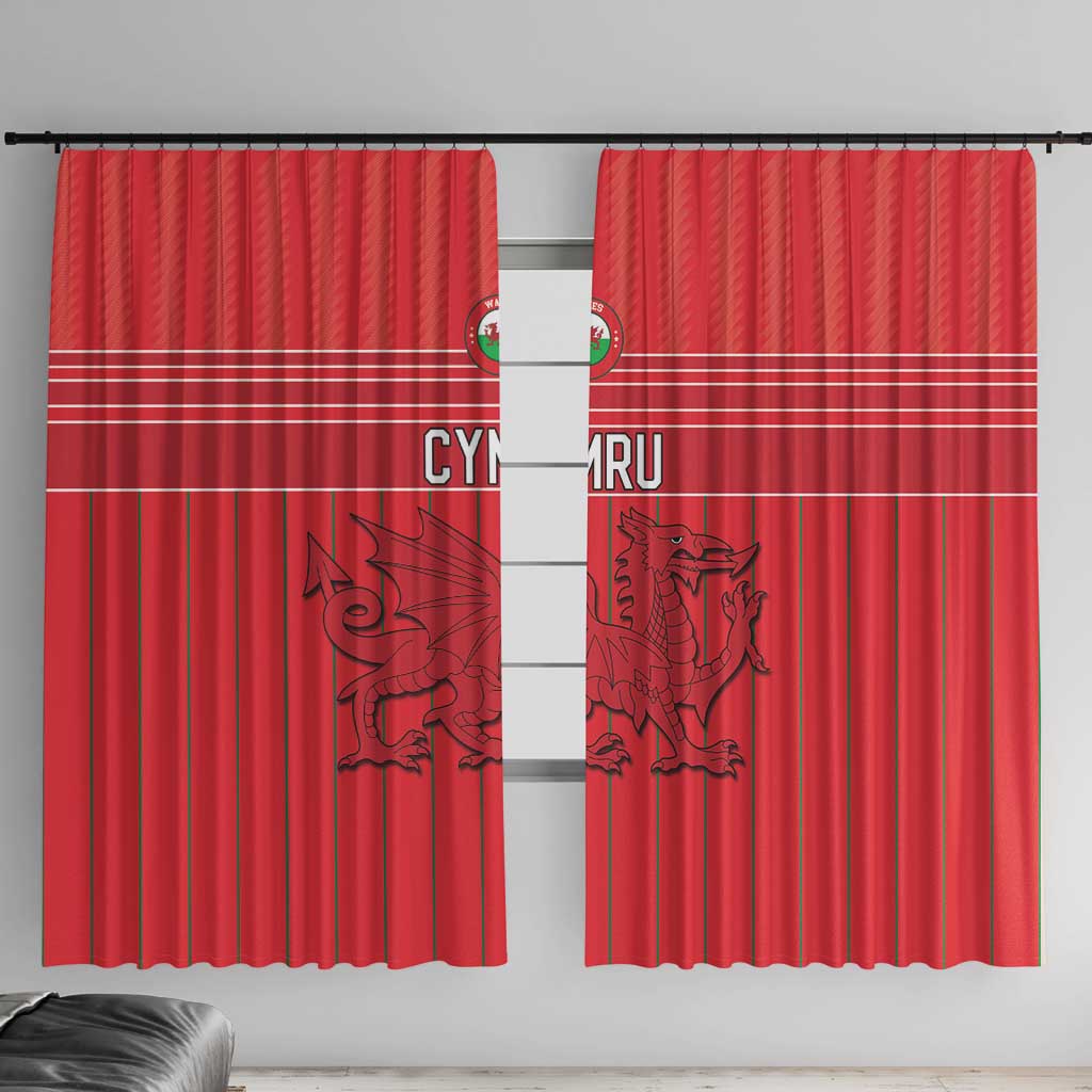 World Football 2026 Wales Window Curtain Cymru Together Stronger - Wonder Print Shop