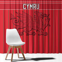 World Football 2026 Wales Window Curtain Cymru Together Stronger - Wonder Print Shop