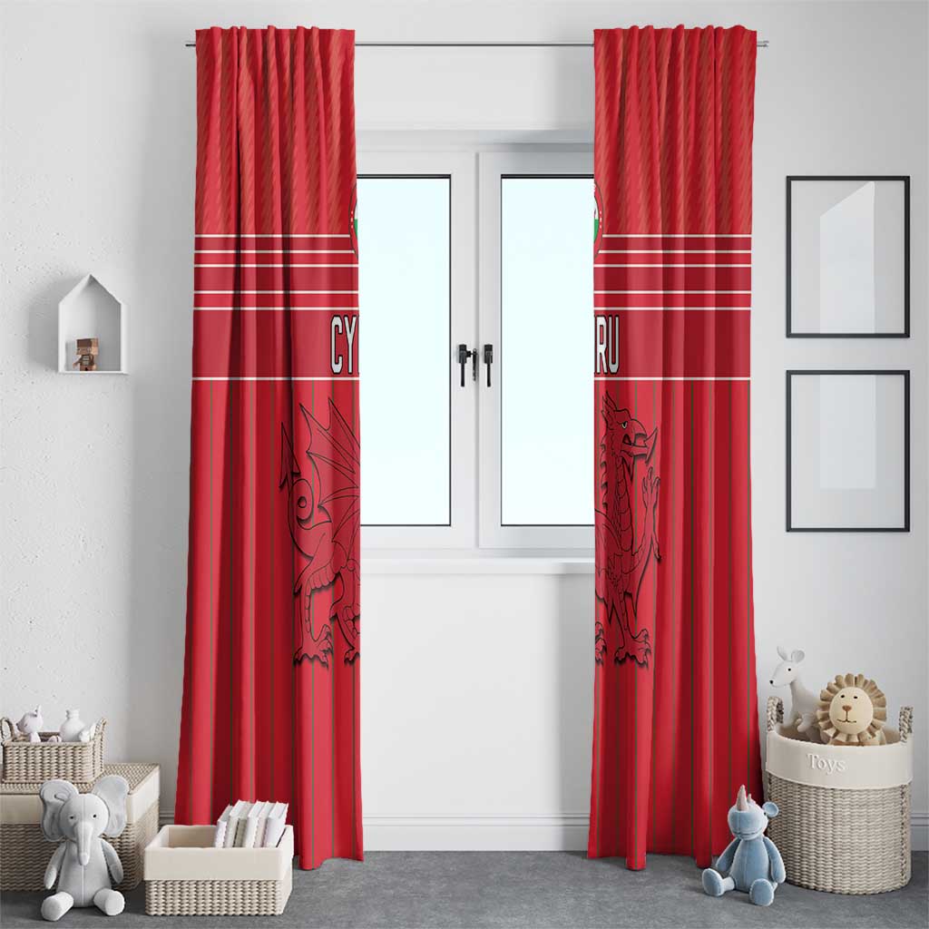 World Football 2026 Wales Window Curtain Cymru Together Stronger - Wonder Print Shop