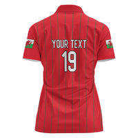 Custom World Football 2026 Wales Women Polo Shirt Cymru Together Stronger - Wonder Print Shop