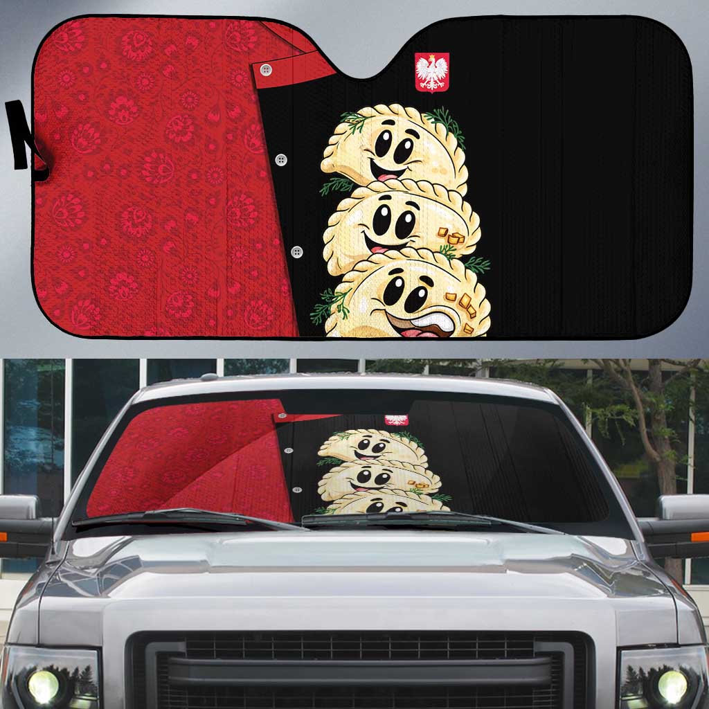 Poland Pierogi Auto Sun Shade Polish National Dumplings