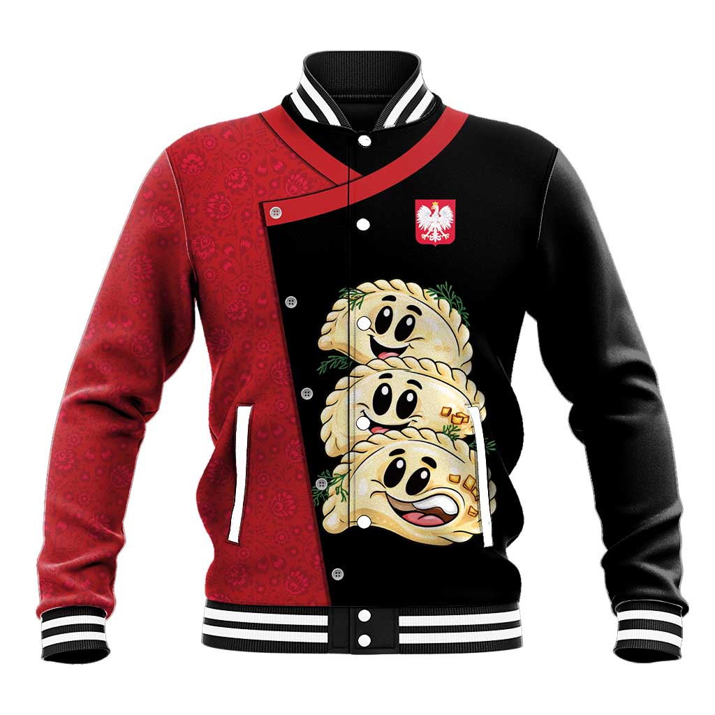 Personalized Poland Pierogi Baseball Jacket Polish National Dumplings