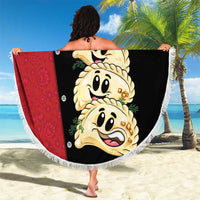 Poland Pierogi Beach Blanket Polish National Dumplings