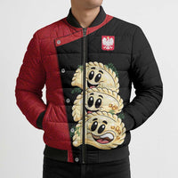 Personalized Poland Pierogi Bomber Puffer Jacket Polish National Dumplings