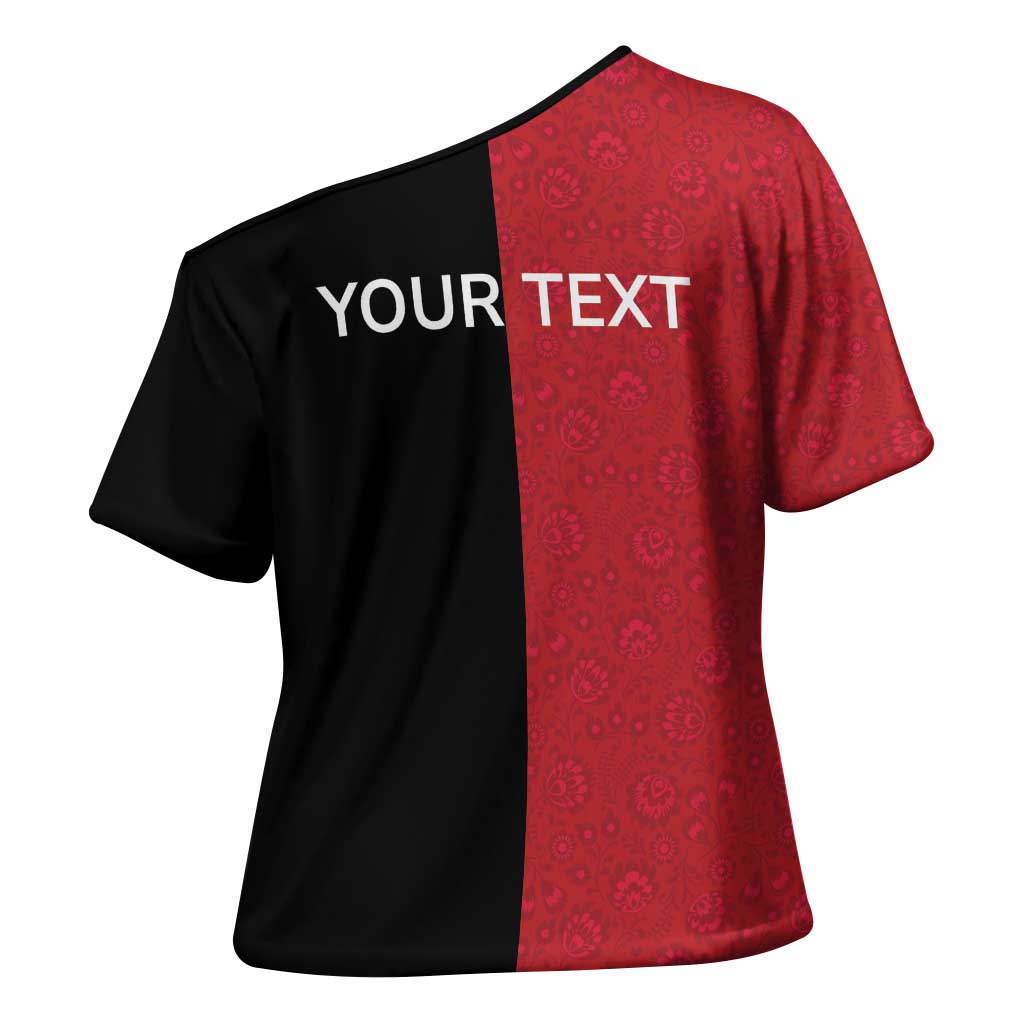 Personalized Poland Pierogi Cross Shoulder Shirt Polish National Dumplings