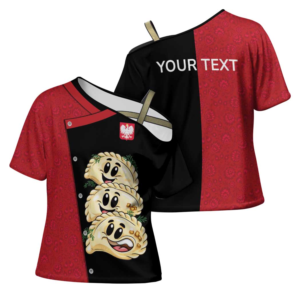 Personalized Poland Pierogi Cross Shoulder Shirt Polish National Dumplings