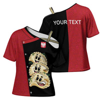 Personalized Poland Pierogi Cross Shoulder Shirt Polish National Dumplings