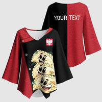 Personalized Poland Pierogi Kimono Sleeve Blouse Polish National Dumplings