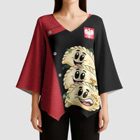 Personalized Poland Pierogi Kimono Sleeve Blouse Polish National Dumplings