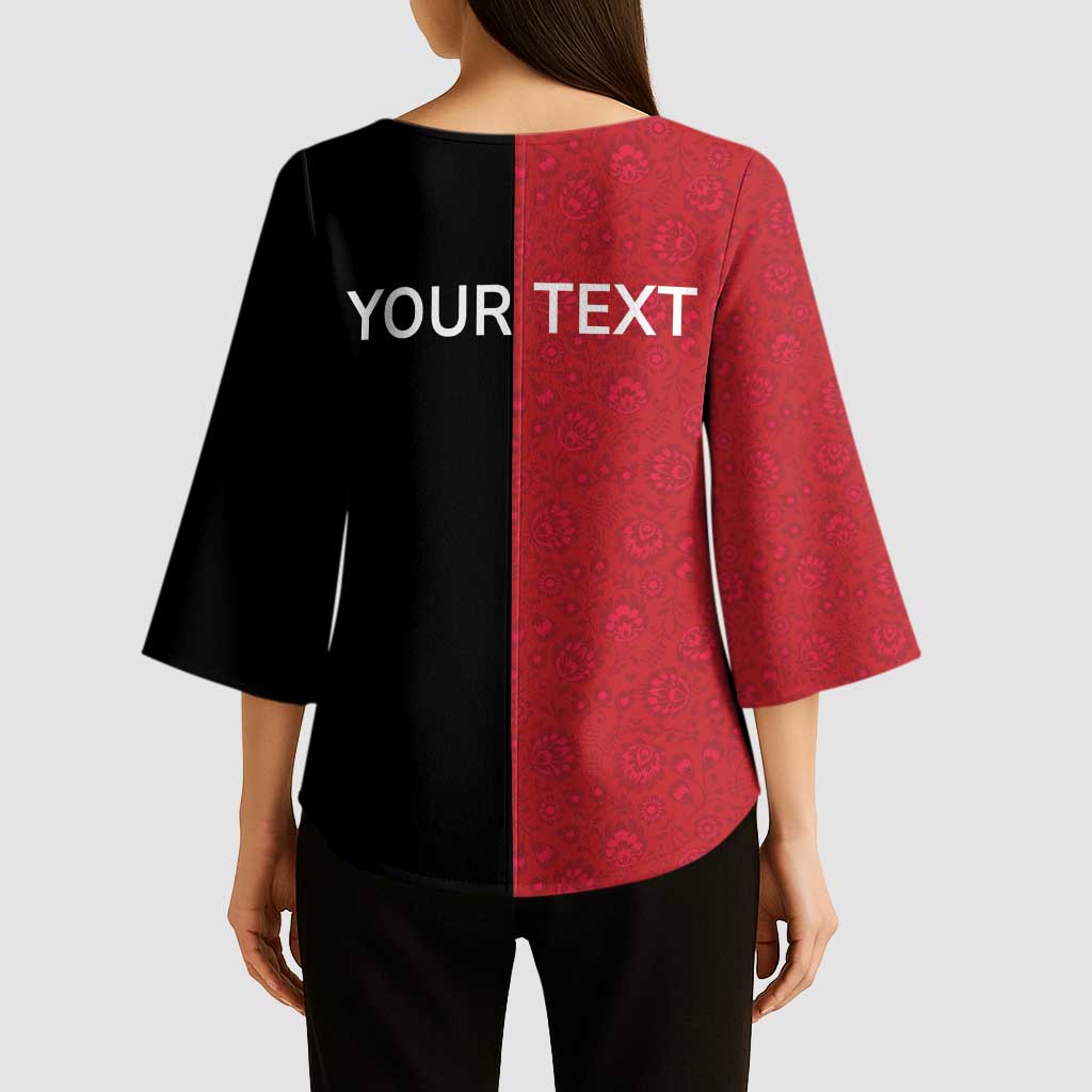 Personalized Poland Pierogi Kimono Sleeve Blouse Polish National Dumplings