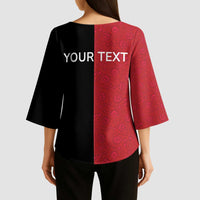 Personalized Poland Pierogi Kimono Sleeve Blouse Polish National Dumplings