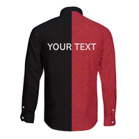 Personalized Poland Pierogi Long Sleeve Button Shirt Polish National Dumplings