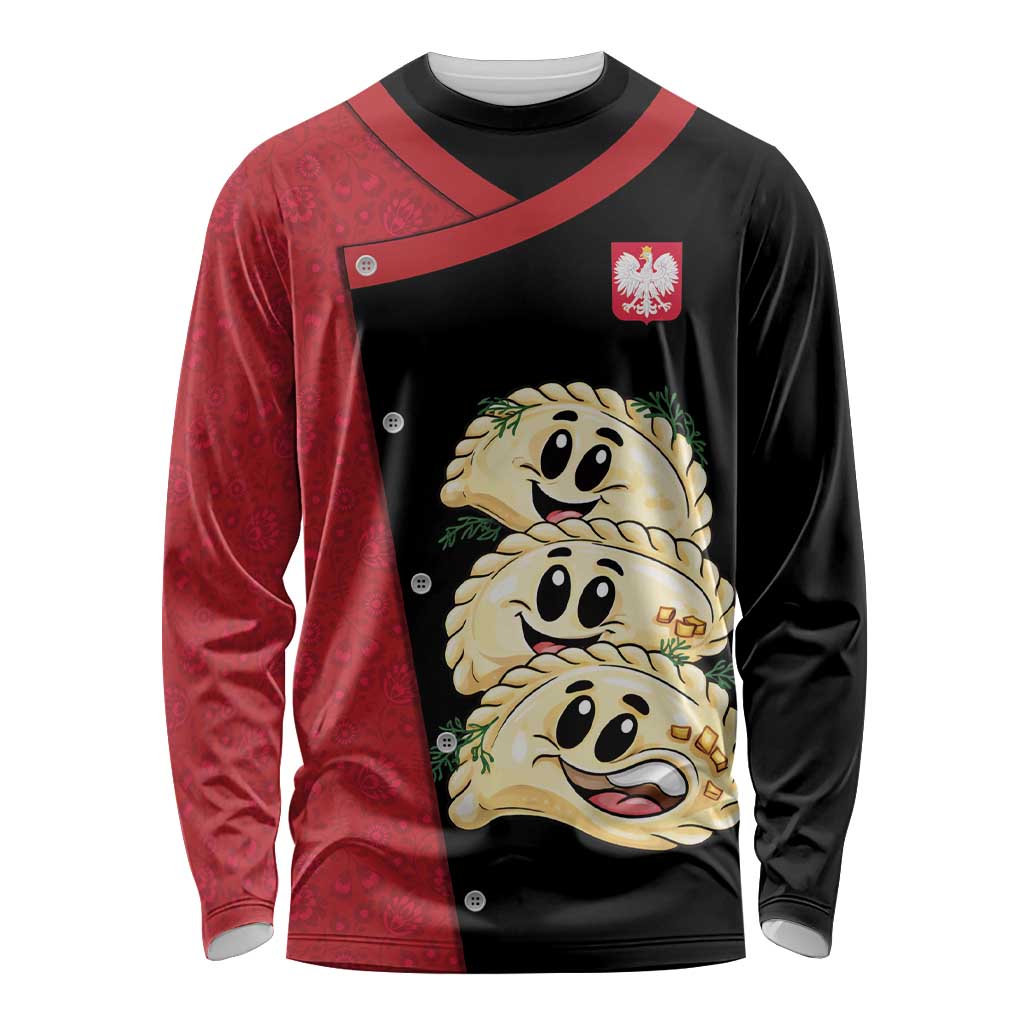 Personalized Poland Pierogi Long Sleeve Shirt Polish National Dumplings