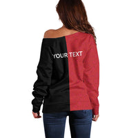 Personalized Poland Pierogi Off Shoulder Sweater Polish National Dumplings