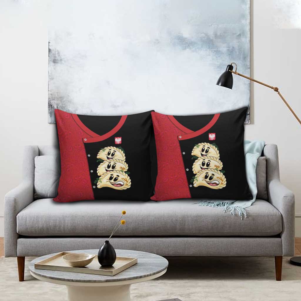 Poland Pierogi Pillow Cover Polish National Dumplings