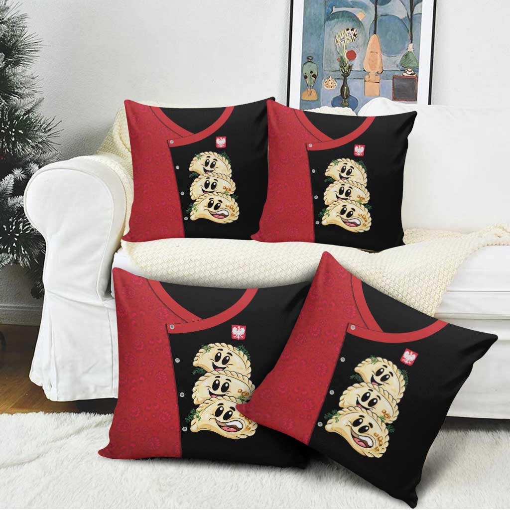 Poland Pierogi Pillow Cover Polish National Dumplings